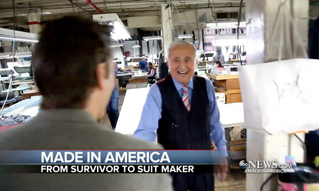 ABC News // Martin Greenfield, Holocaust Survivor, Is Now Tailor to the Famous