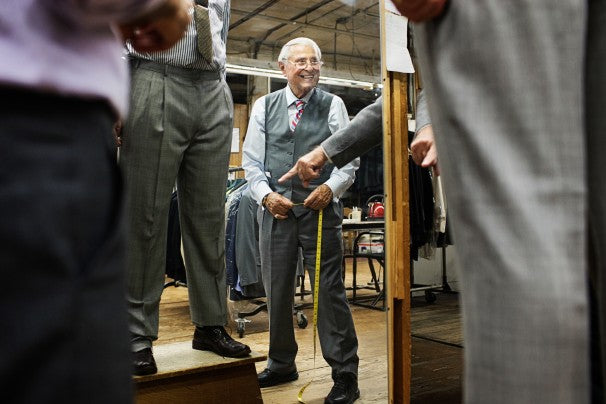Holocaust survivor tailors an American success story