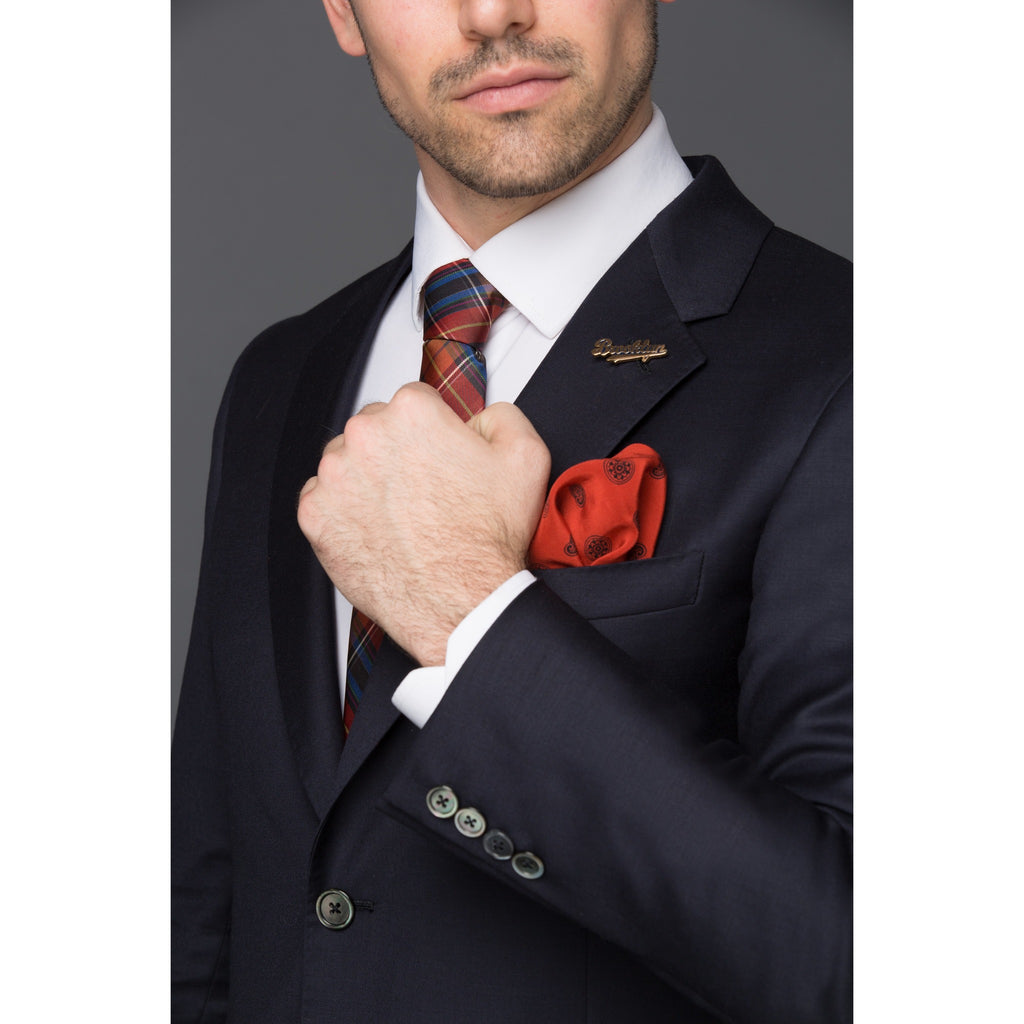 Navy Blazer Clothiers Solid Martin Greenfield – Chelsea